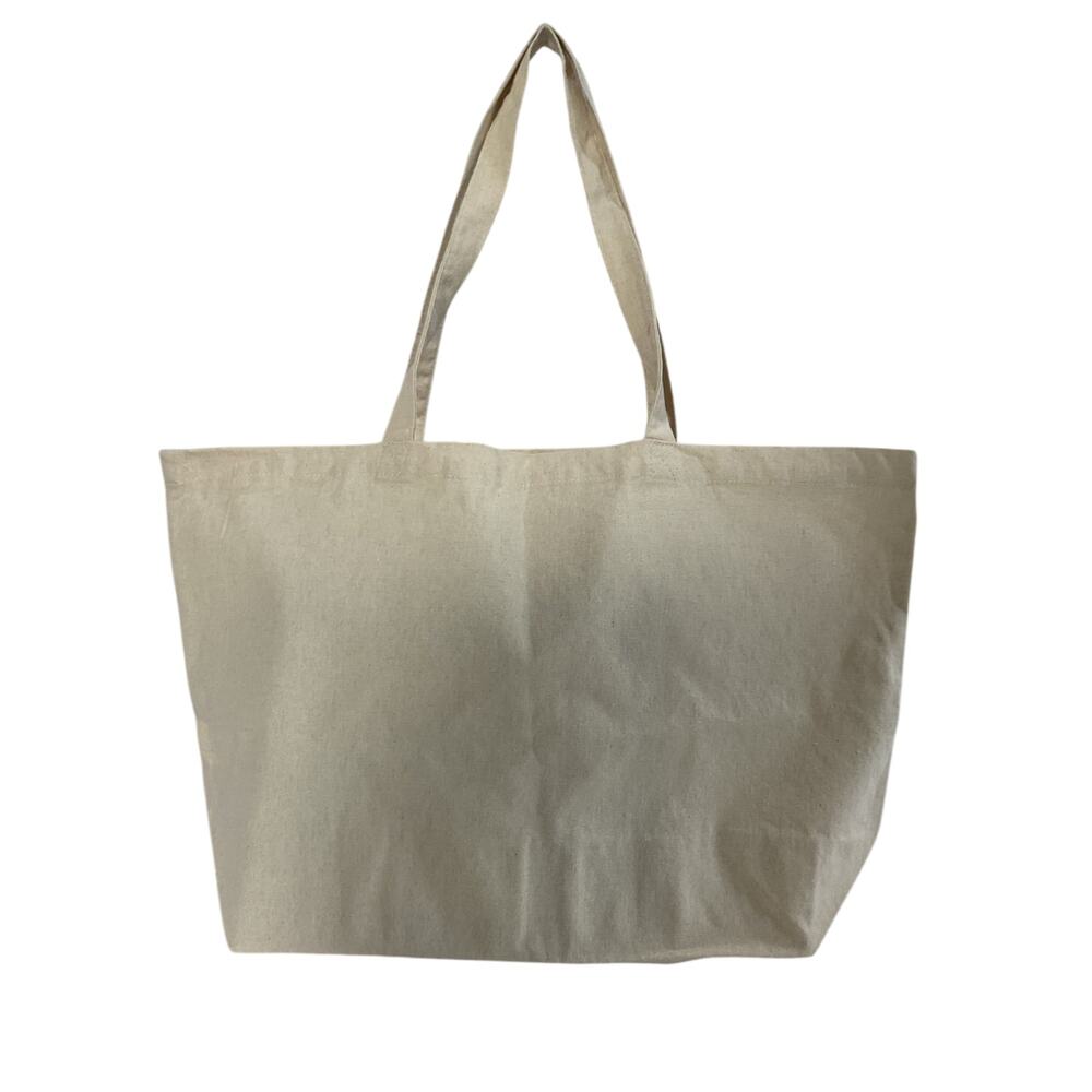 Sezane Graphic Ecru Red Mon Amour Tote Bag - Picture 2 of 5